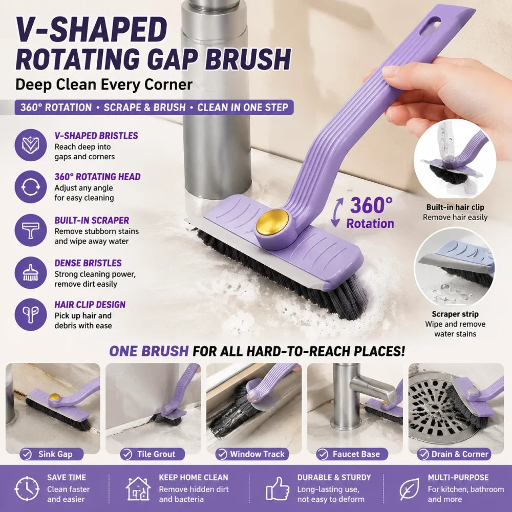 The Grout & Gap™ Precision Scrub Brush